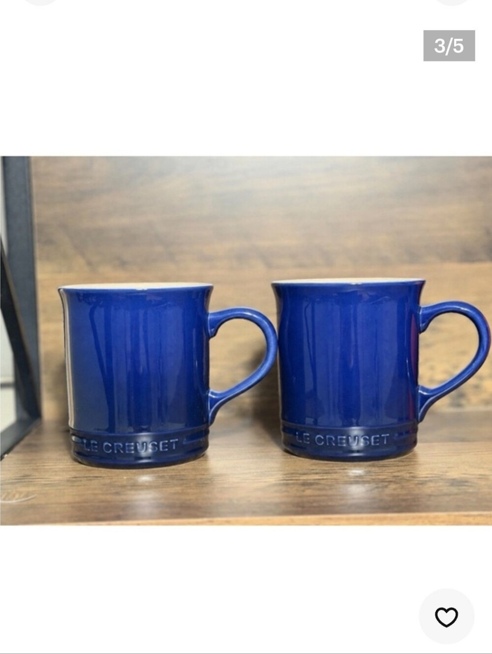 Le Creuset Stoneware Vancouver Coffee Mugs In Indigo- Set Of 2 (14 oz)